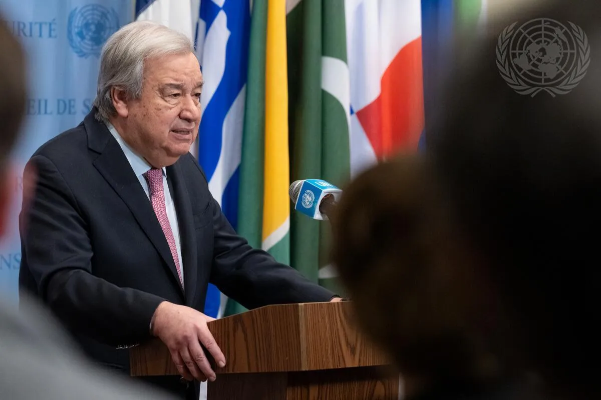 Secretary-General Briefs Press on Situation in Gaza Secretary-General Briefs Press on Situation in Gaza