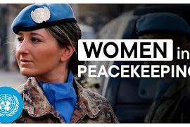 A woman peacekeeper